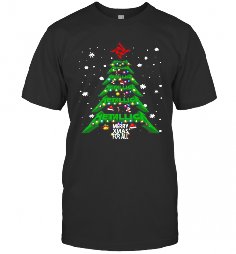 Christmas Tree Metallica Me Xmas For All T-Shirt