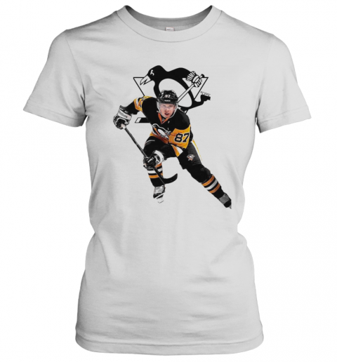 Crosby 87 Pittsburgh Penguins Hockey Team T-Shirt Classic Women's T-shirt