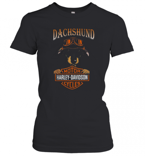 Dachshund Motor Harley Davidson Company T-Shirt Classic Women's T-shirt