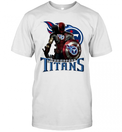 Deadpool Tennessee Titans Logo T-Shirt