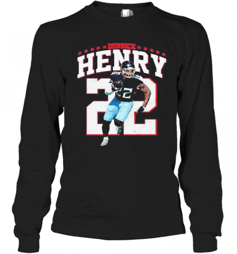 Derrick Henry 22 Tennessee Titans Football T-Shirt Long Sleeved T-shirt 