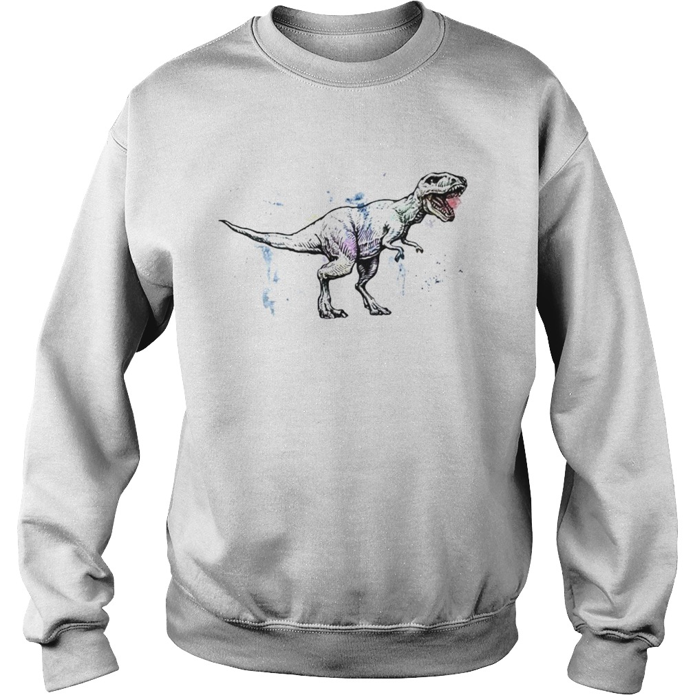 Dinosaurs T Rex Watercolor Sweatshirt
