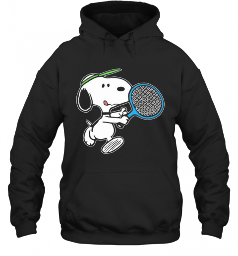 Disney Snoopy Playing Badminton T-Shirt Unisex Hoodie
