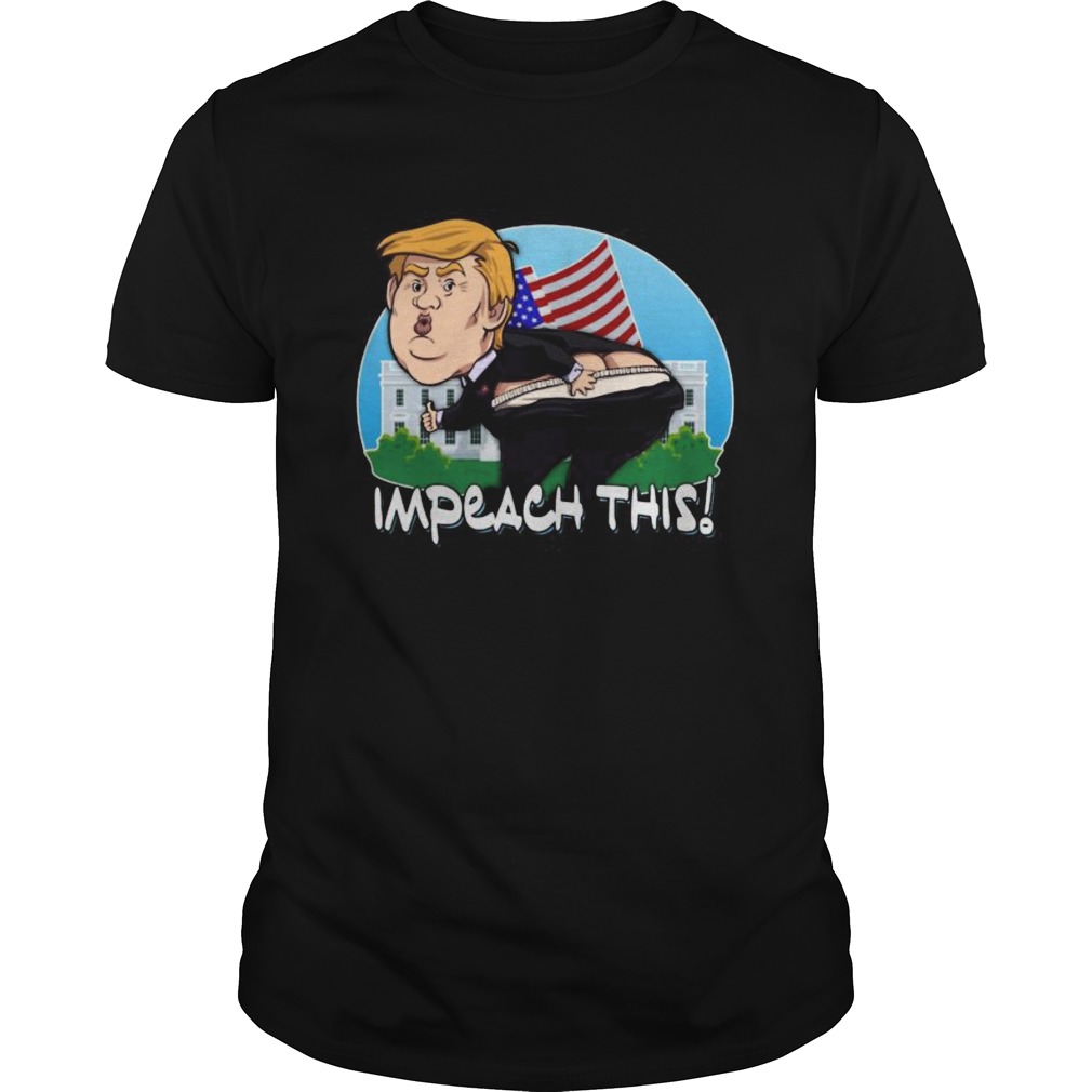 Donald trump impeach this american flag shirt