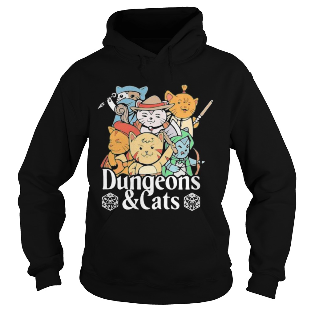 Dungeons And Cats Game Characters Art Hoodie