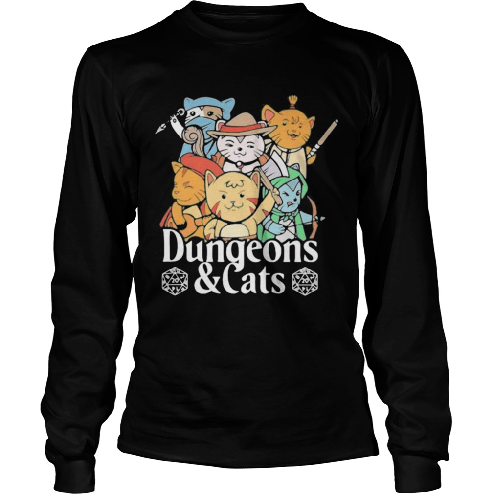 Dungeons And Cats Game Characters Art Long Sleeve
