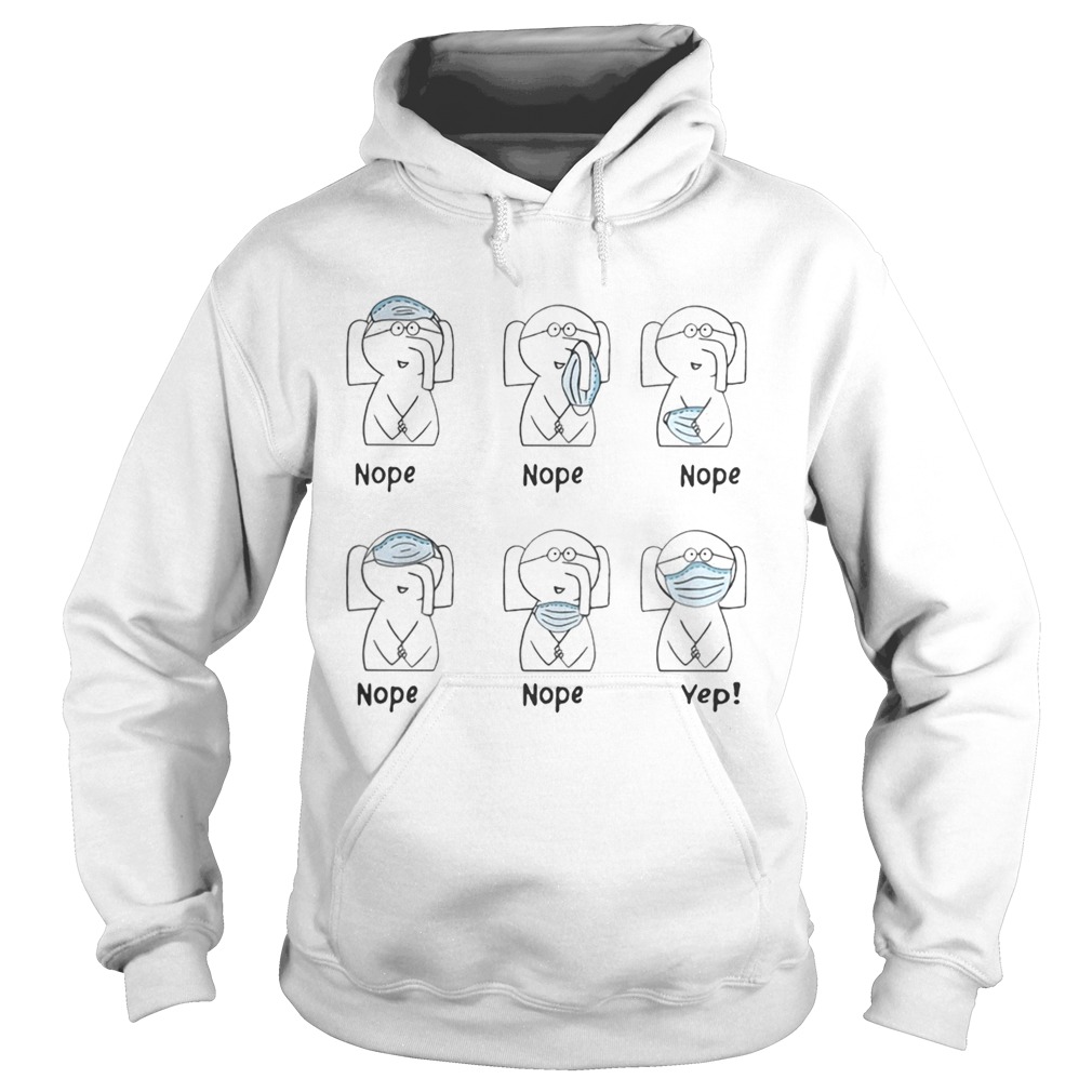 Elephant Right Way To Wear A Mask Hoodie