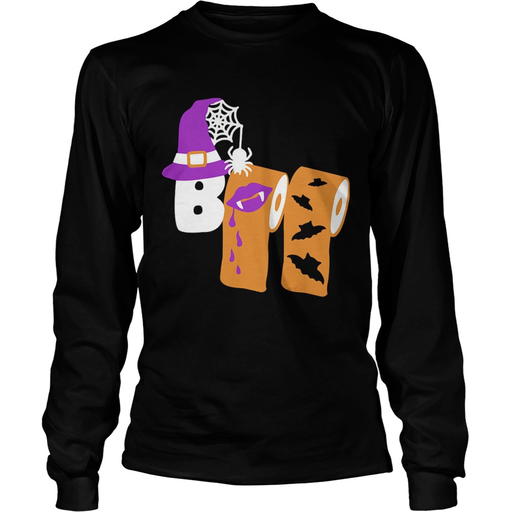 Funny Boo Witch Toilet Halloween Long Sleeve