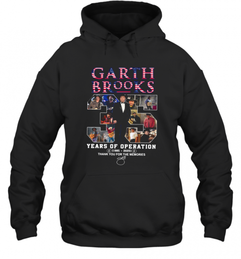 Garth Brooks 35 Years Of Operation 1985 2020 Thank You For The Memories Signature T-Shirt Unisex Hoodie