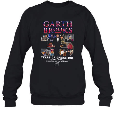 Garth Brooks 35 Years Of Operation 1985 2020 Thank You For The Memories Signature T-Shirt Unisex Sweatshirt