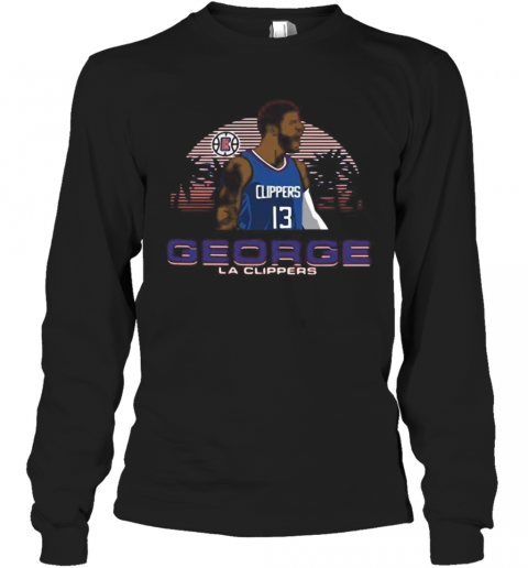George La Clippers 13 Basketball T-Shirt Long Sleeved T-shirt 