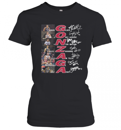 Gonzaga Bulldogs Basketball Players Signatures T-Shirt Classic Women's T-shirt