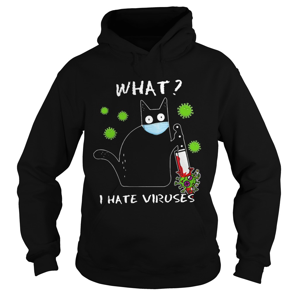 Good Cat Mask What I Hate Viruses Covid19 Hoodie