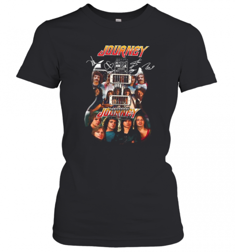 Guitar Journey Band Members Signatures T-Shirt Classic Women's T-shirt