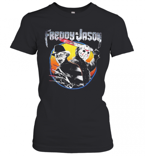 Halloween Freddy And Jason Vintage T-Shirt Classic Women's T-shirt