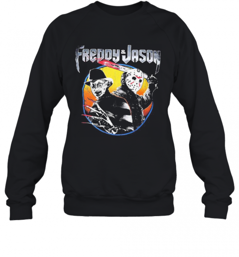 Halloween Freddy And Jason Vintage T-Shirt Unisex Sweatshirt