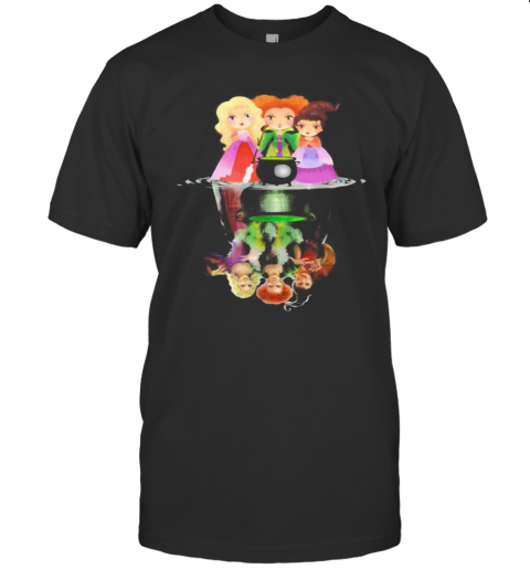 Halloween Hocus Pocus Witch Water Reflection T-Shirt