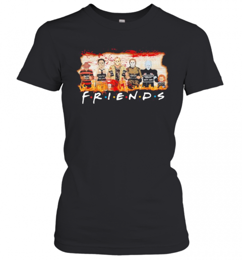 Halloween Horror Characters Friends Blood T-Shirt Classic Women's T-shirt