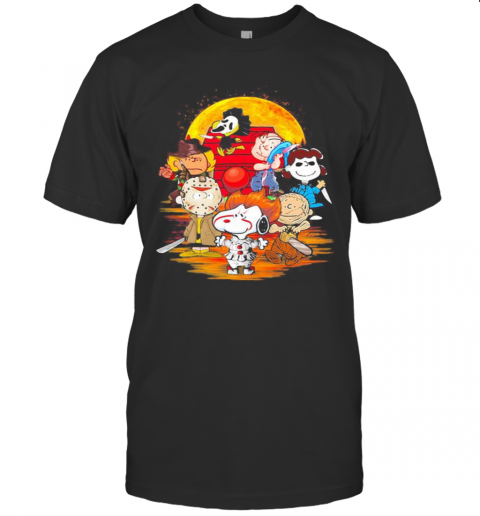 Halloween Horror Characters The Peanuts Moon T-Shirt
