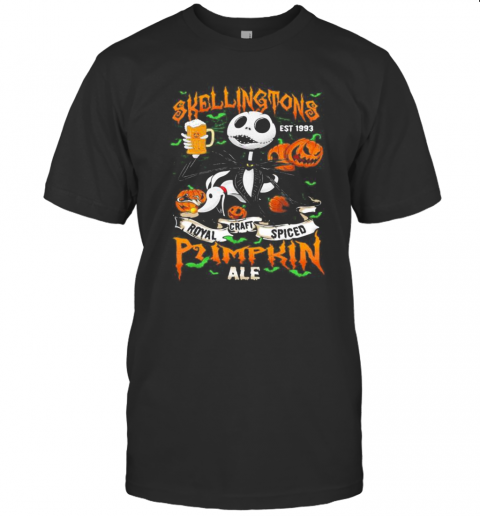 Halloween Jack Skellington Est 1993 Royal Craft Spiced Pumpkin Ale T-Shirt