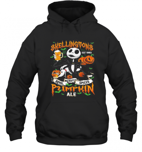 Halloween Jack Skellington Est 1993 Royal Craft Spiced Pumpkin Ale T-Shirt Unisex Hoodie