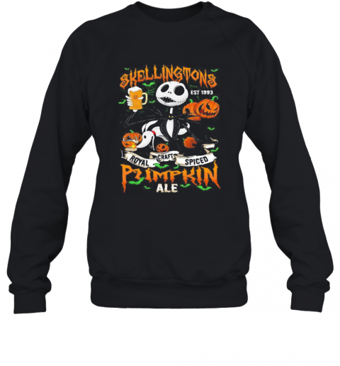 Halloween Jack Skellington Est 1993 Royal Craft Spiced Pumpkin Ale T-Shirt Unisex Sweatshirt