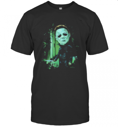 Halloween Michael Myers Holding Knife T-Shirt