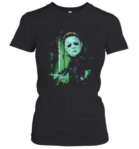 Halloween Michael Myers Holding Knife T-Shirt Classic Women's T-shirt
