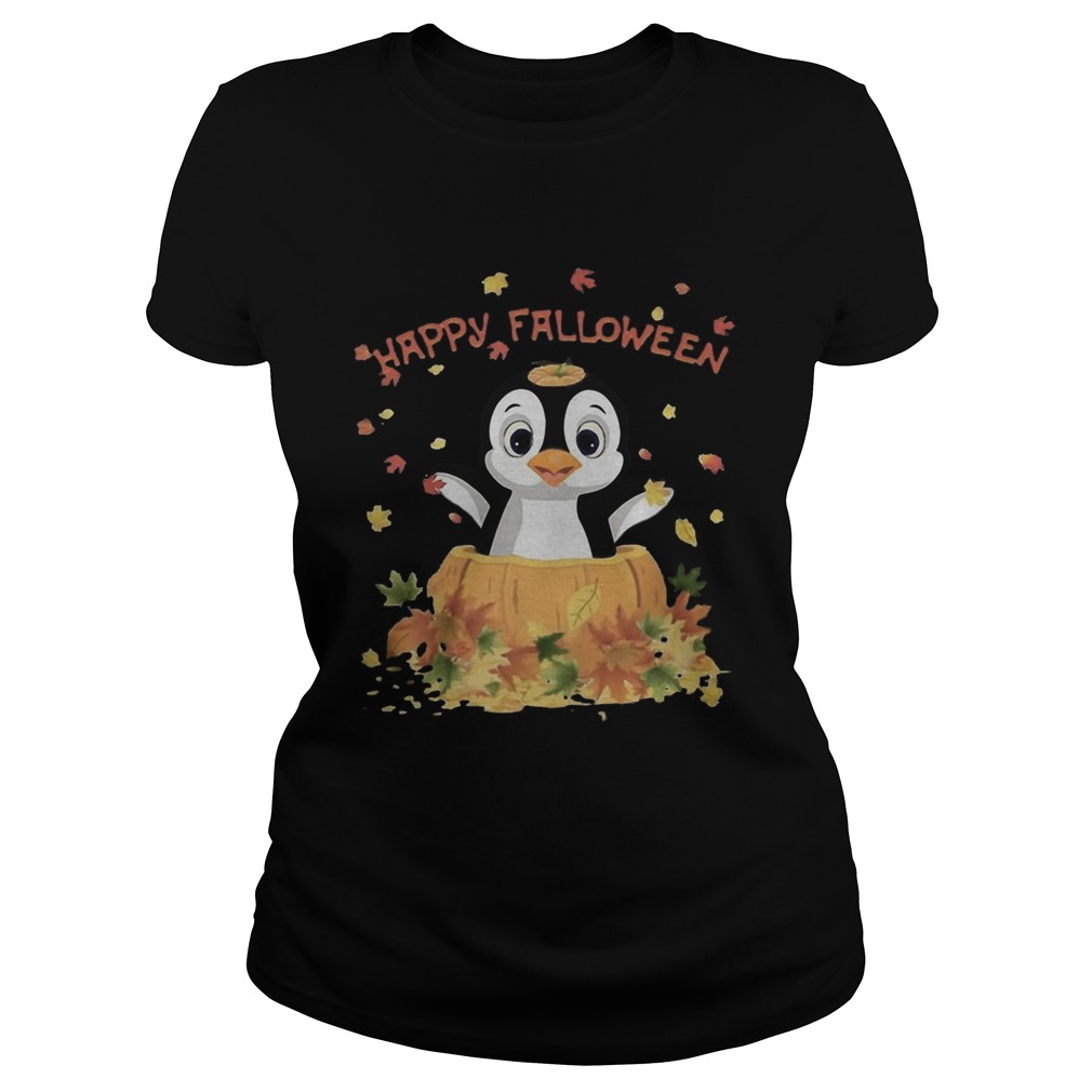 Happy Falloween Penguins Classic Ladies