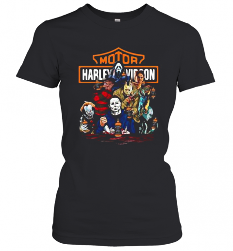 Harley Davidson Horror Film Characters Jack Daniel'S T-Shirt Classic Women's T-shirt