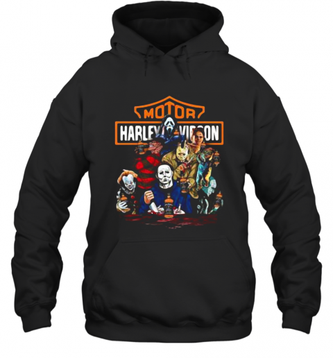 Harley Davidson Horror Film Characters Jack Daniel'S T-Shirt Unisex Hoodie