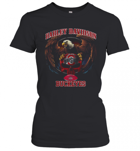 Harley Davidson Skull Ohio State Buckeyes T-Shirt Classic Women's T-shirt