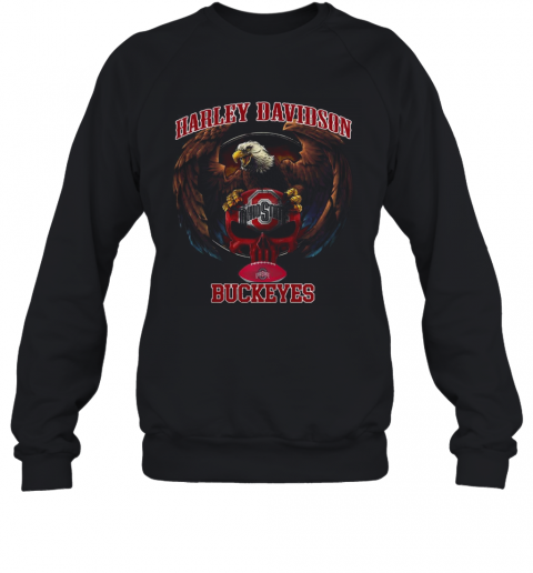Harley Davidson Skull Ohio State Buckeyes T-Shirt Unisex Sweatshirt