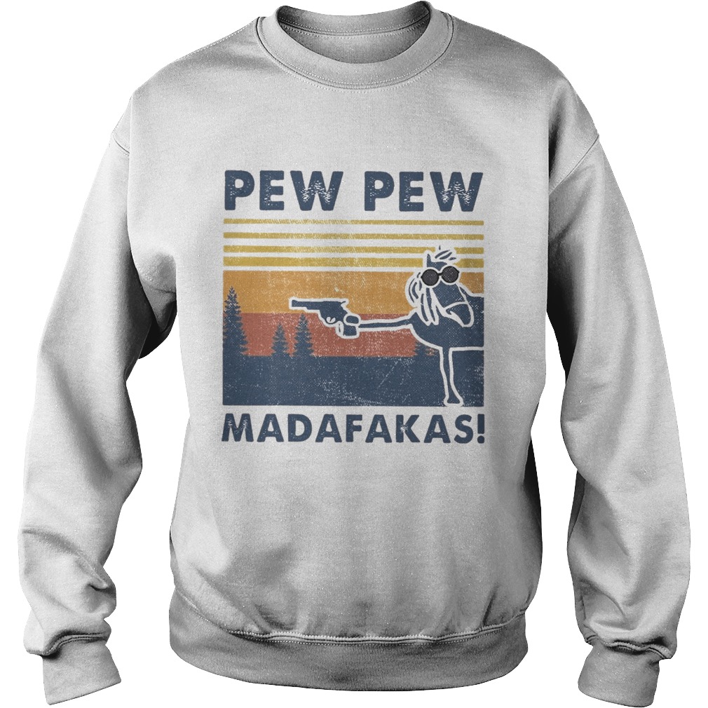 Horse Pew Pew Madafakas Vintage Sweatshirt