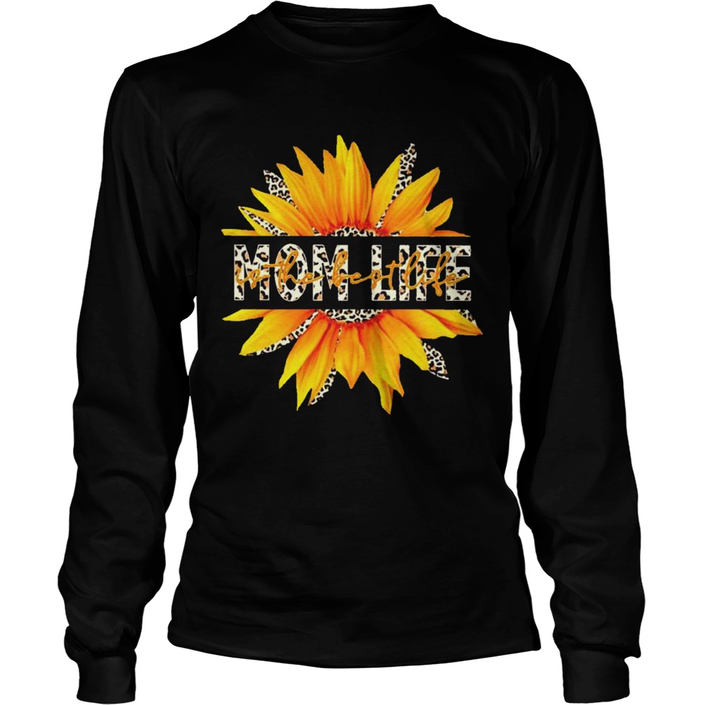 I Can See Mom Life Sunflower Leopard Long Sleeve
