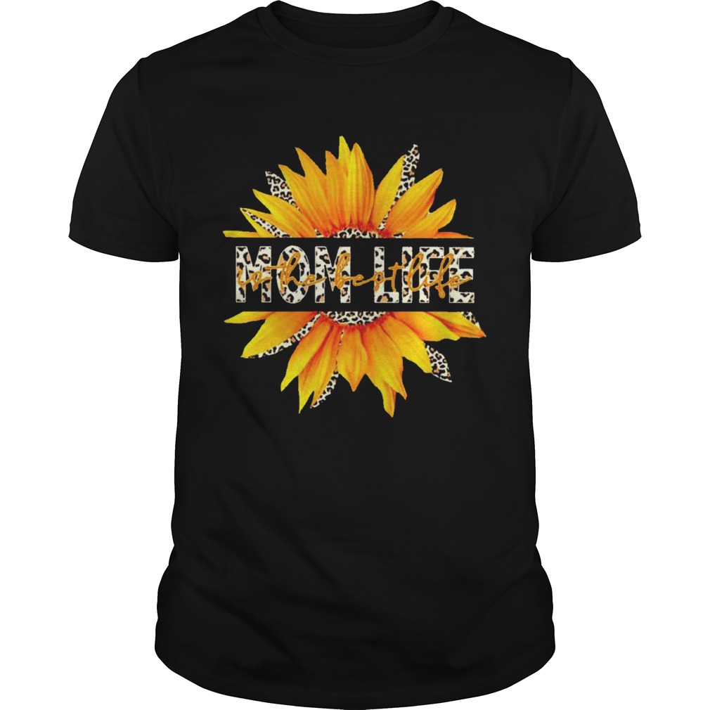 I Can See Mom Life Sunflower Leopard shirt