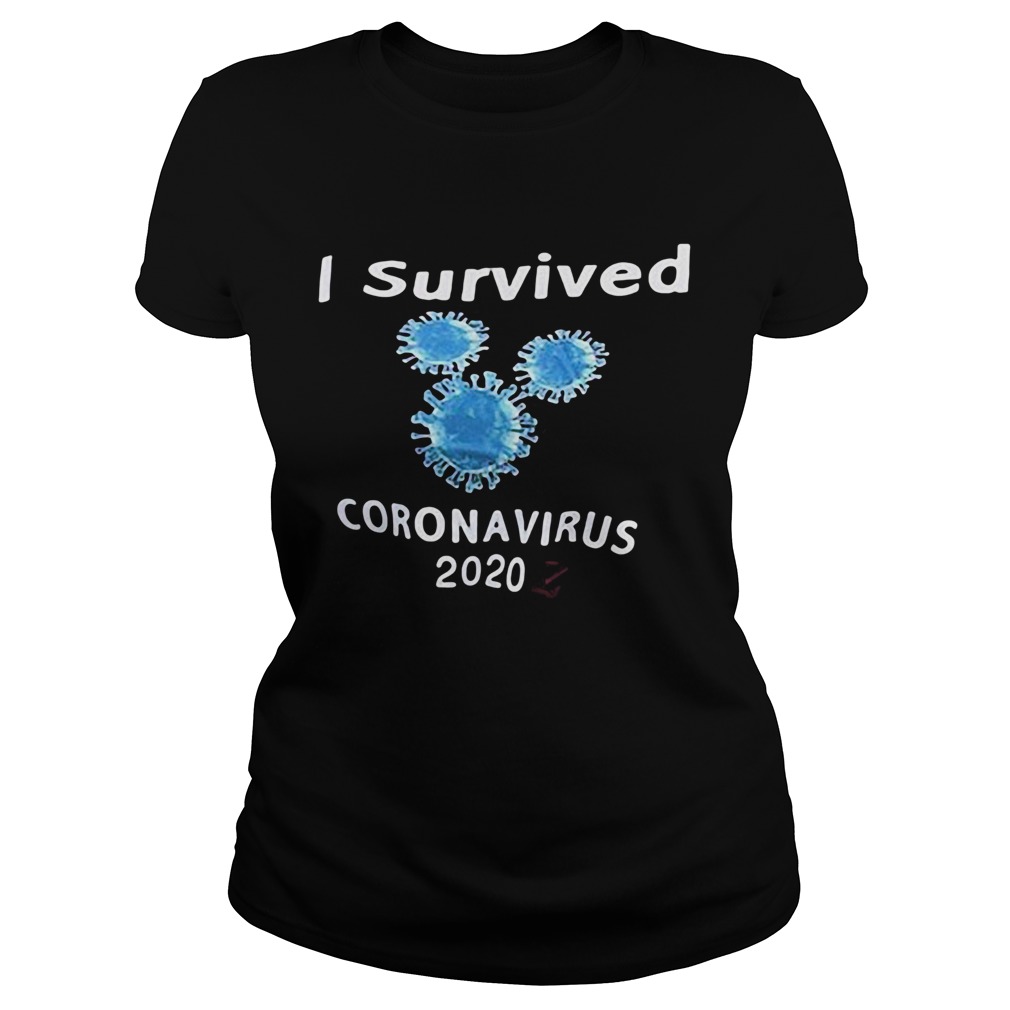 I survived coronavirus 2020 black Classic Ladies