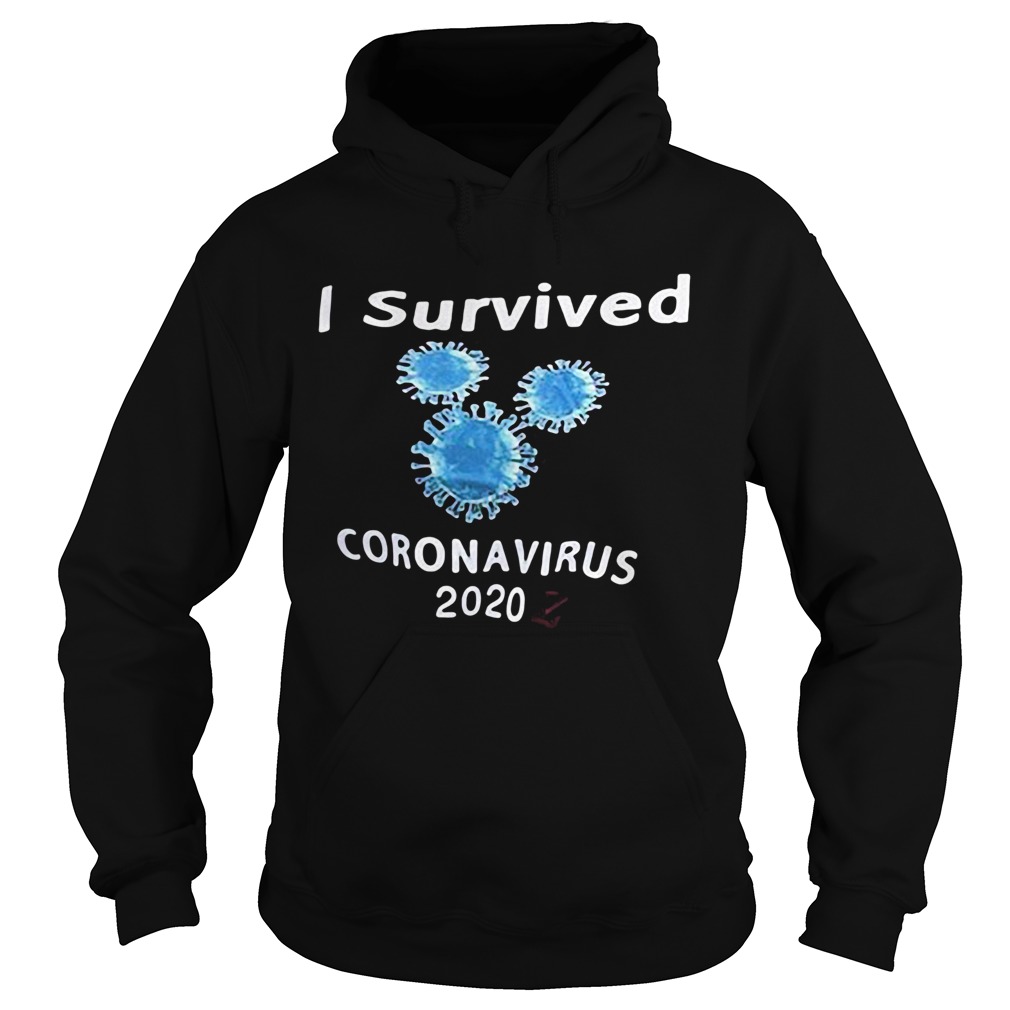 I survived coronavirus 2020 black Hoodie