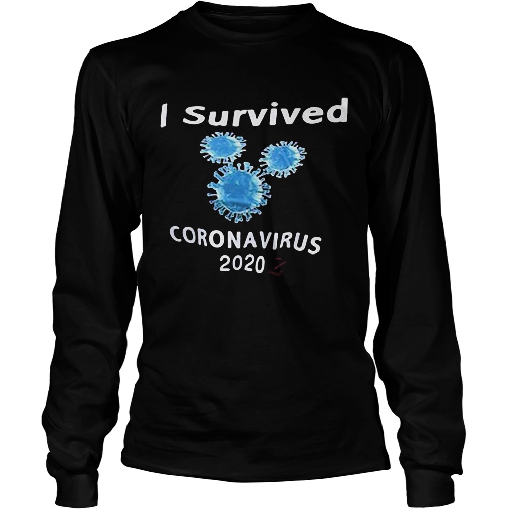 I survived coronavirus 2020 black Long Sleeve
