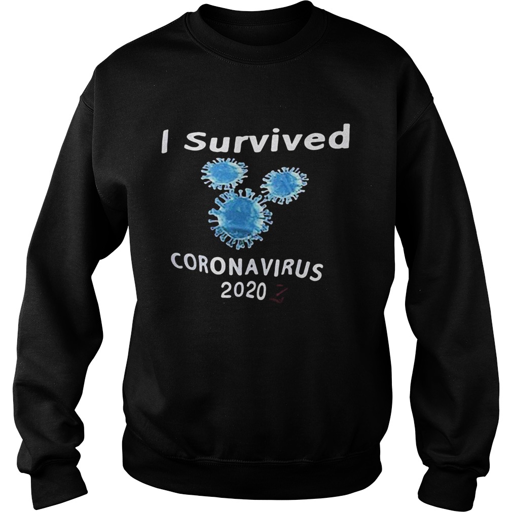 I survived coronavirus 2020 black Sweatshirt