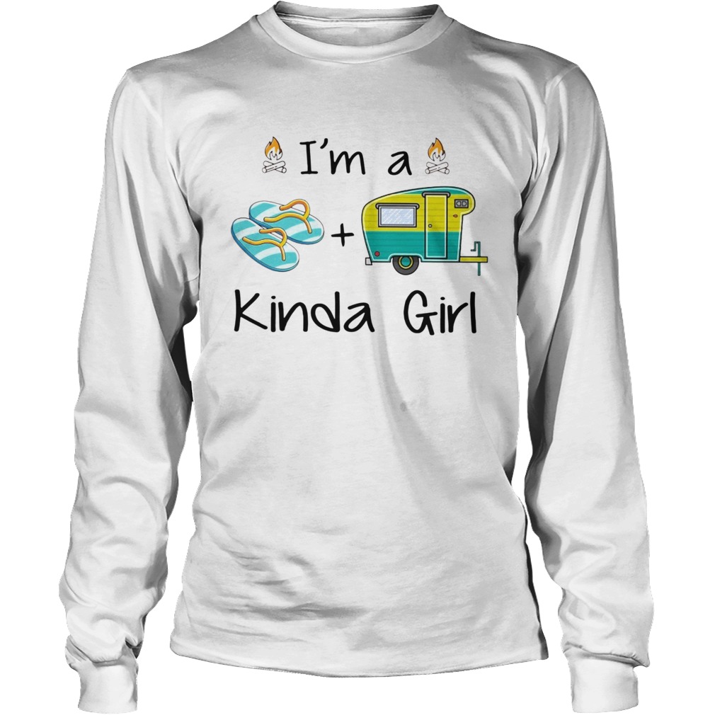Im A Flip Flop And Camping Kinda Girl Long Sleeve