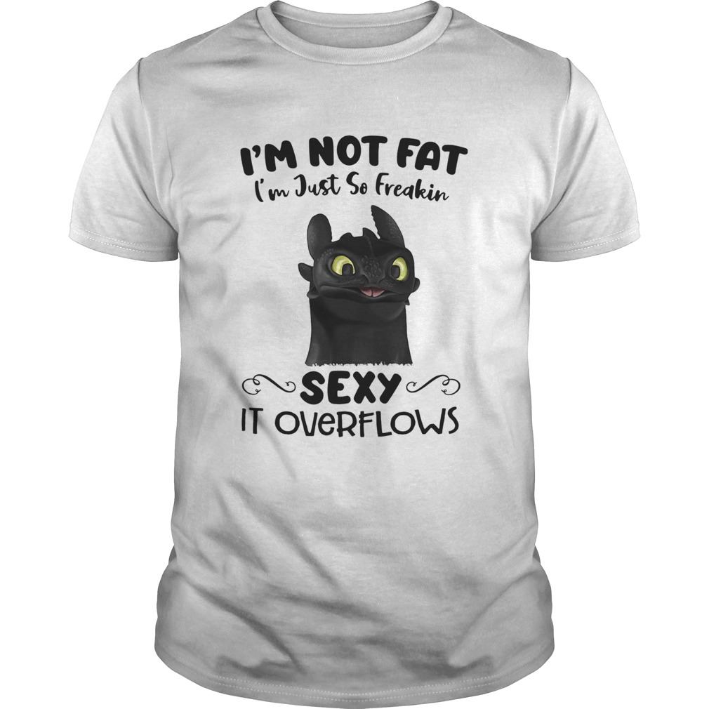 Im Not Fat Im Just So Freakin Sexy It Overflows Toothless Dragon shirt