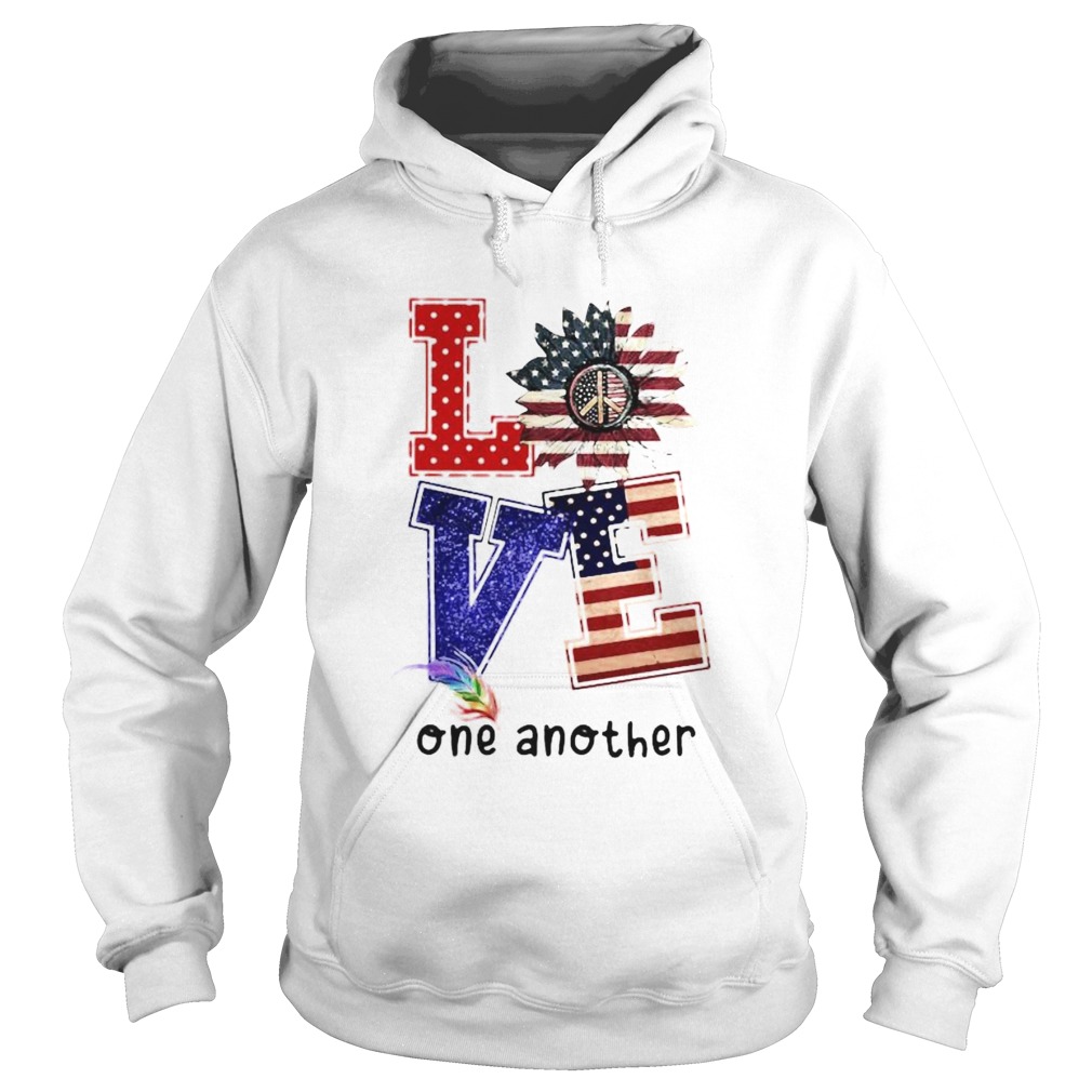 Independence day sunflower love feather one another Hoodie