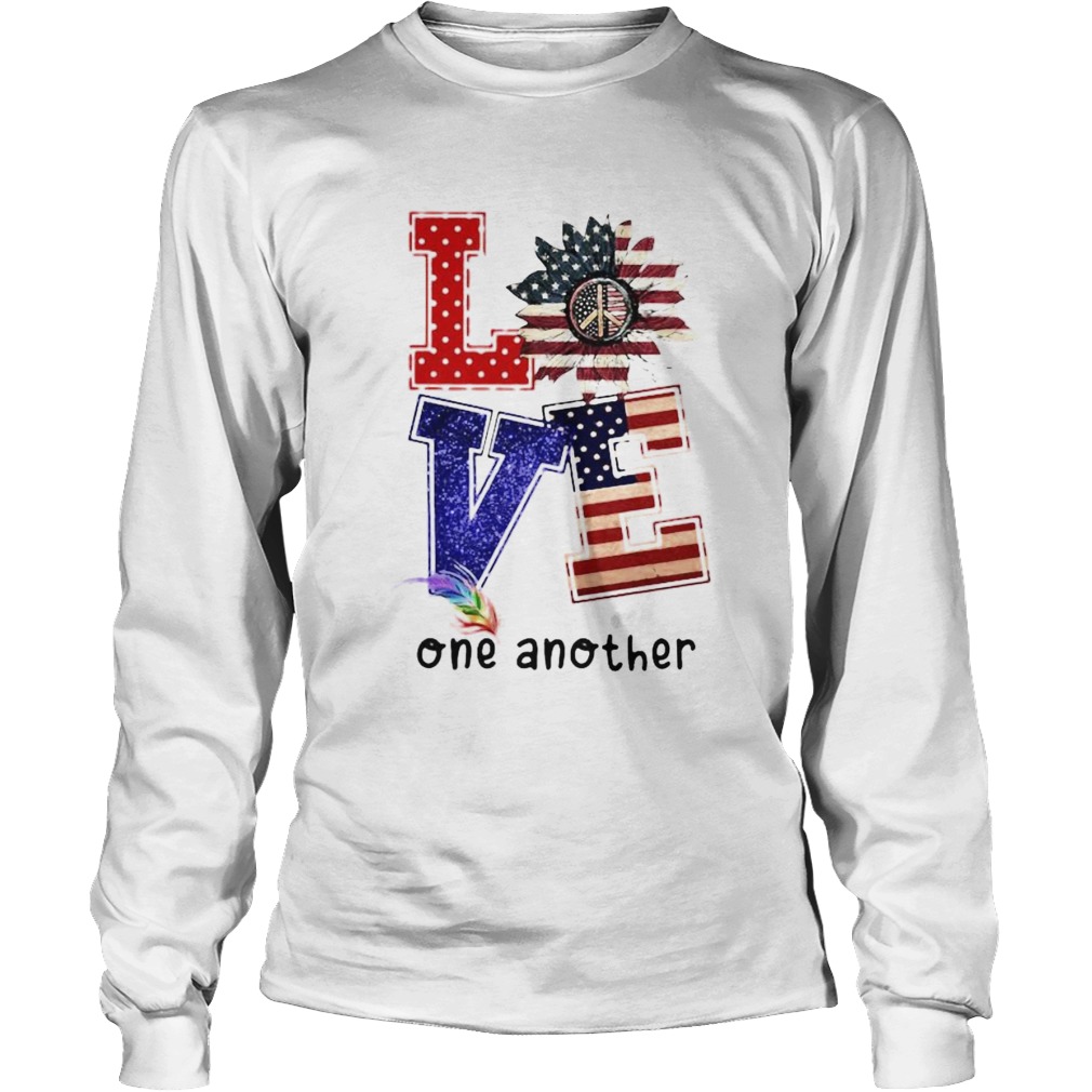 Independence day sunflower love feather one another Long Sleeve