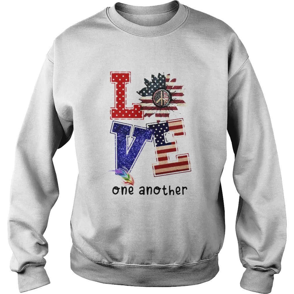 Independence day sunflower love feather one another Sweatshirt