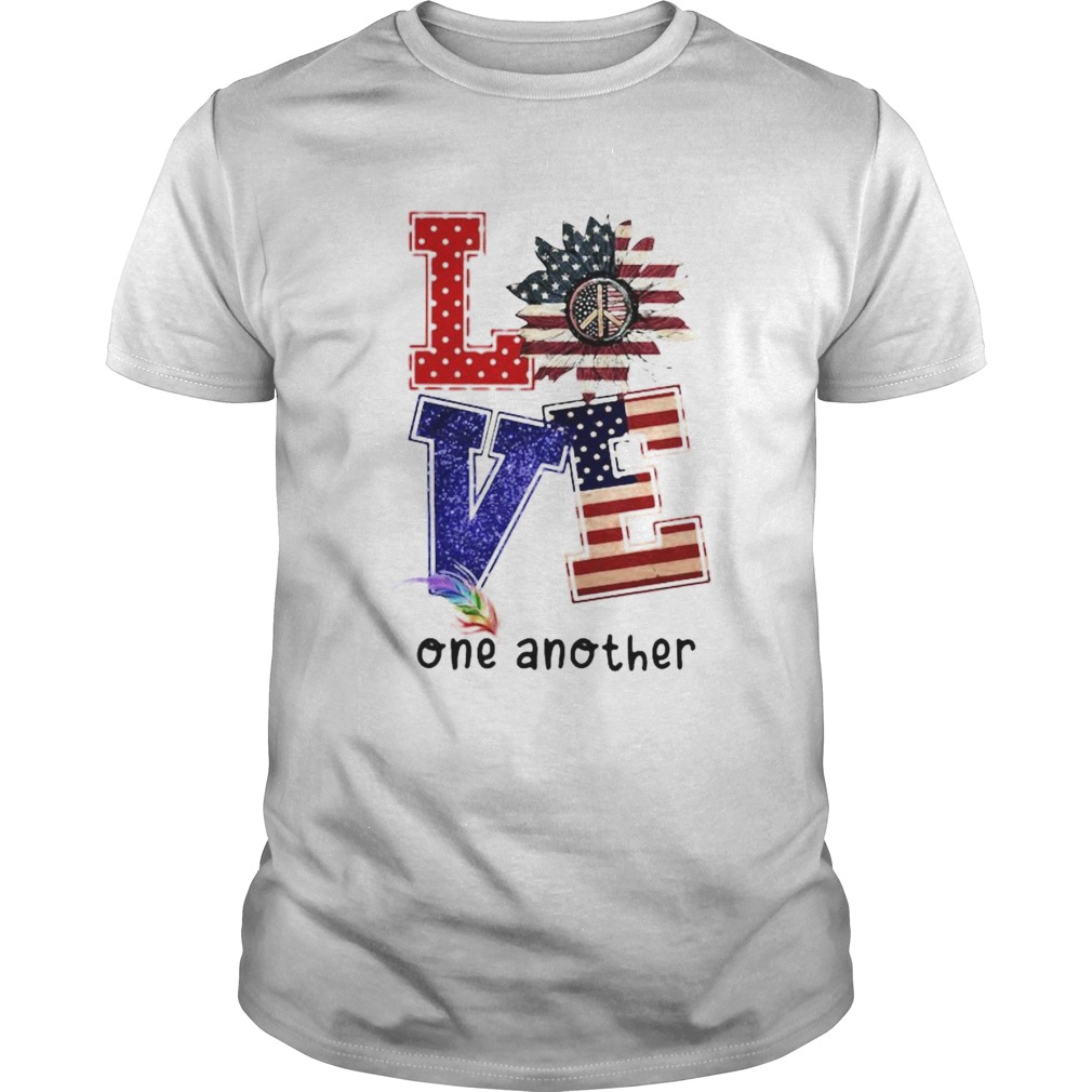 Independence day sunflower love feather one another shirt