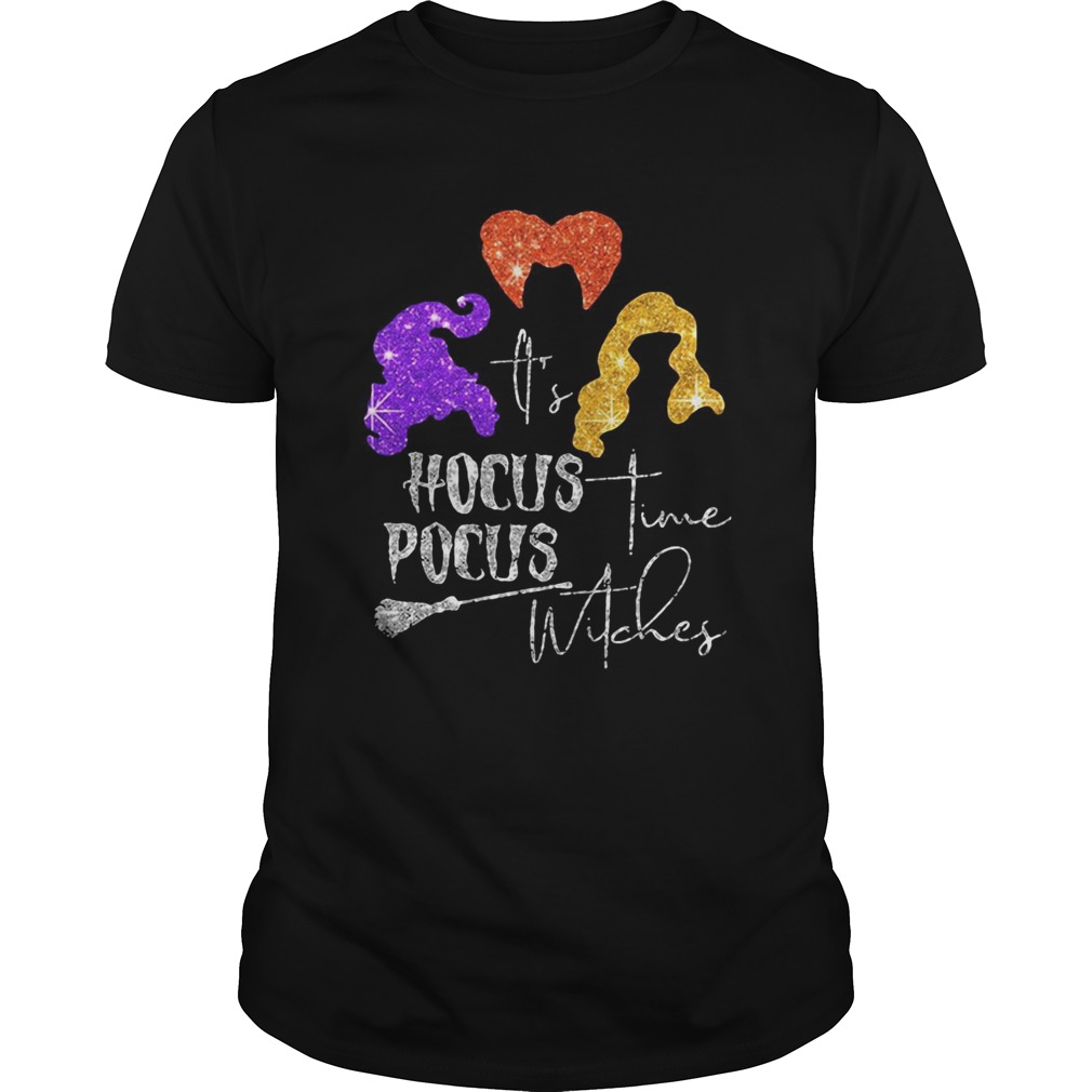Its Hocus Pocus Time Witches Halloween shirt