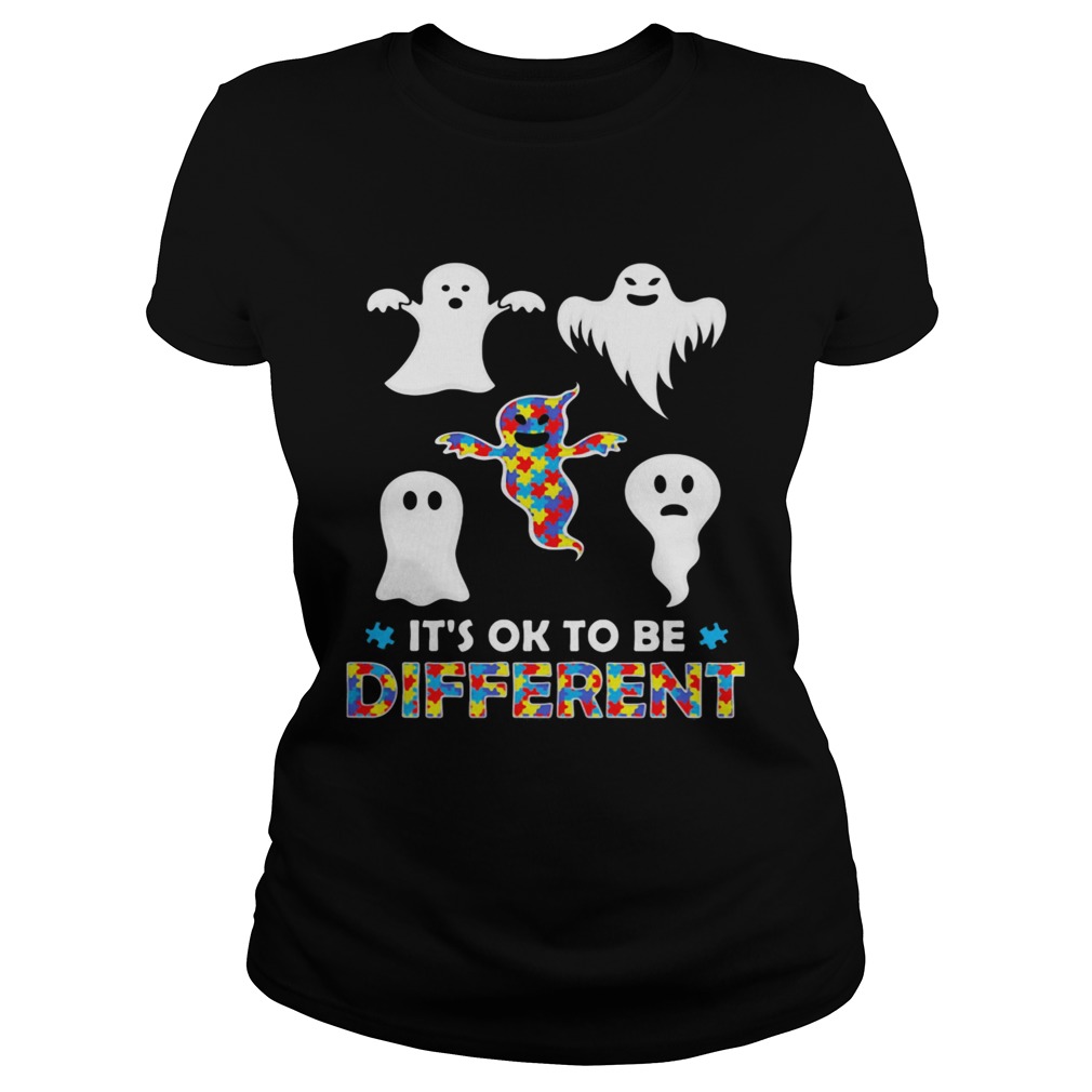 Its OK To Be Different Ghost Halloween Classic Ladies