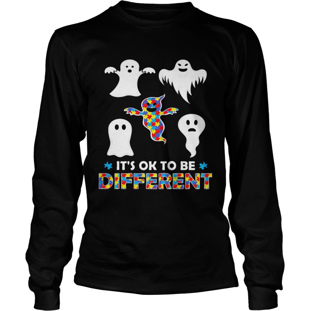 Its OK To Be Different Ghost Halloween Long Sleeve