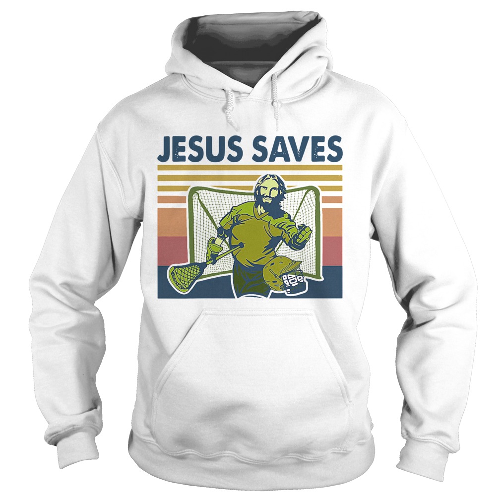 Jesus Saves Vintage Retro Hoodie